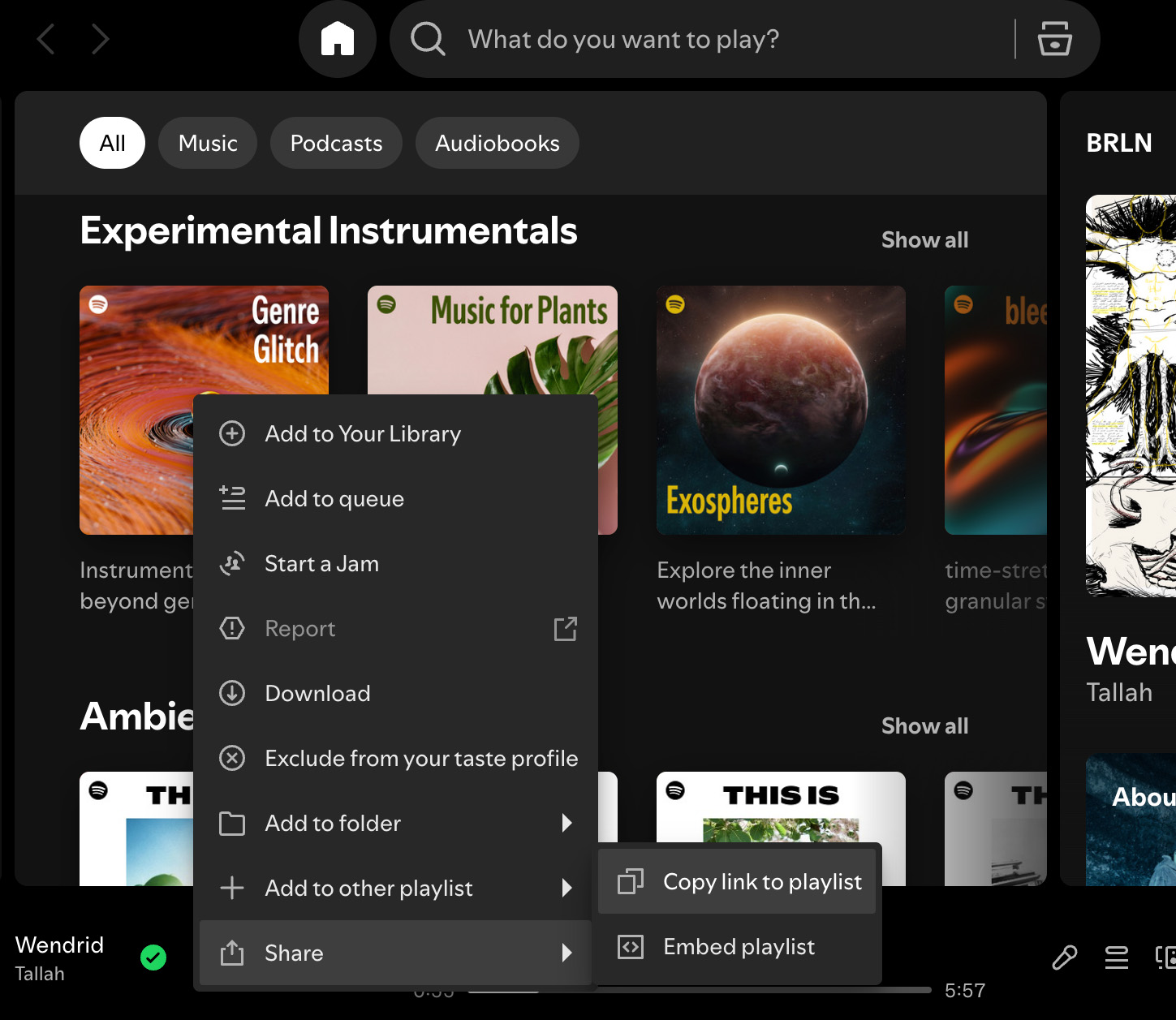 Copy a known playlist