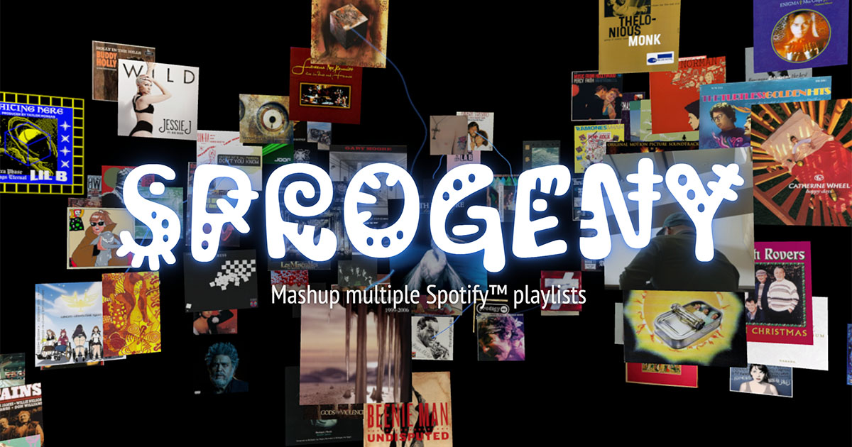 Show HN: Sprogeny – mashup public Spotify playlists